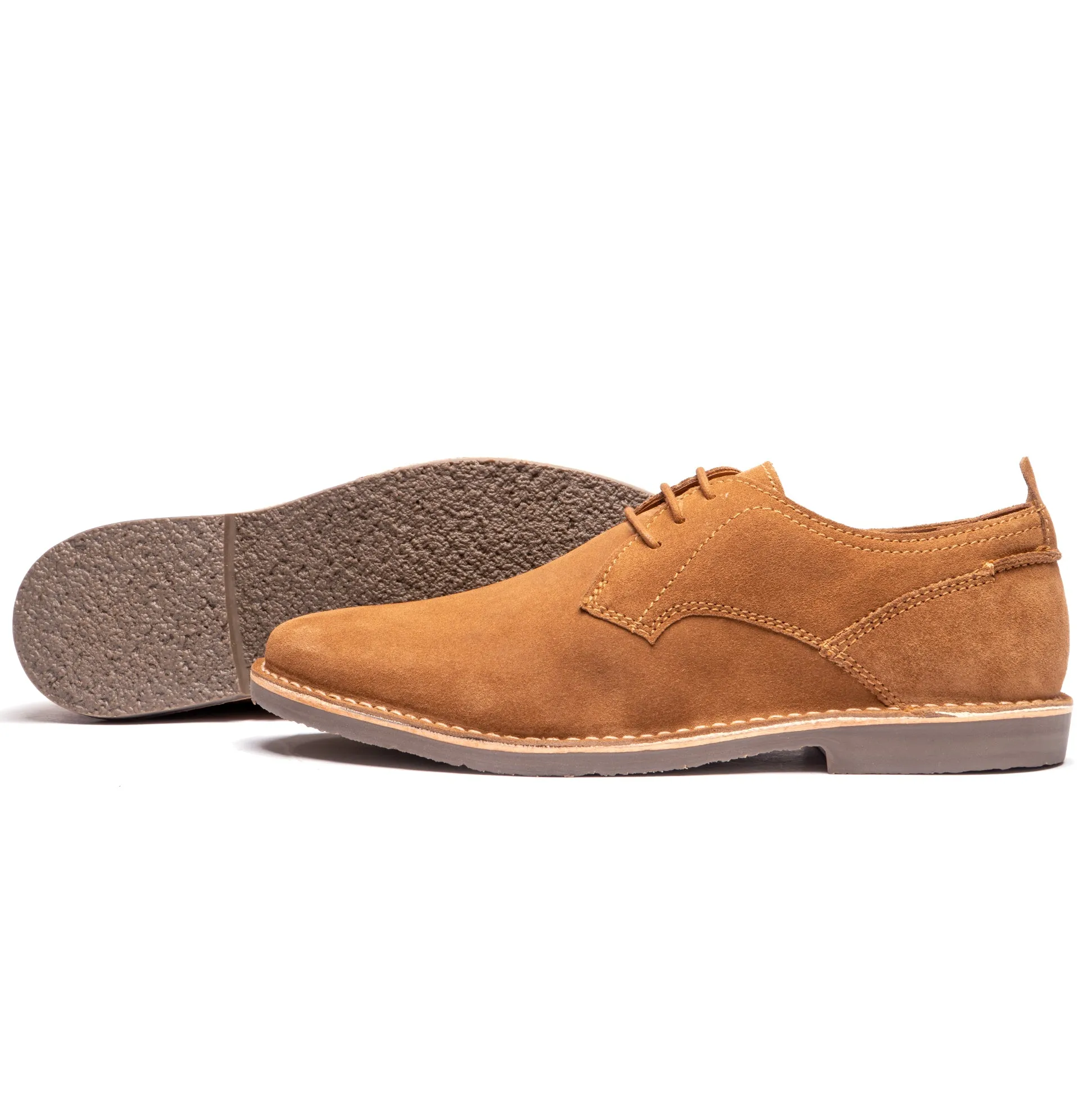 Popps JONAS Mens Suede Desert Shoes Cognac sold by Shuperb product image thumbnail 5