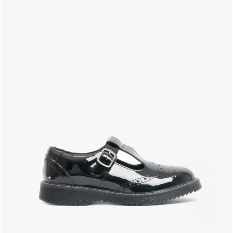 Start-Rite IMAGINE Girls Leather T-Bar School Shoes Patent Black sold by Shuperb