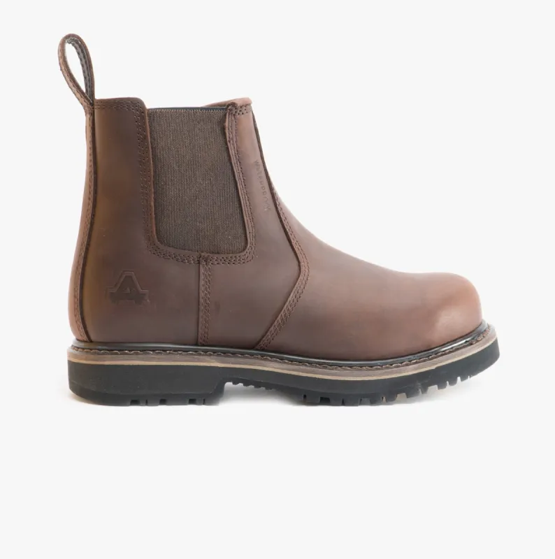Amblers Safety SKIPTON Mens Leather Safety Dealer Boots Brown sold by Shuperb
