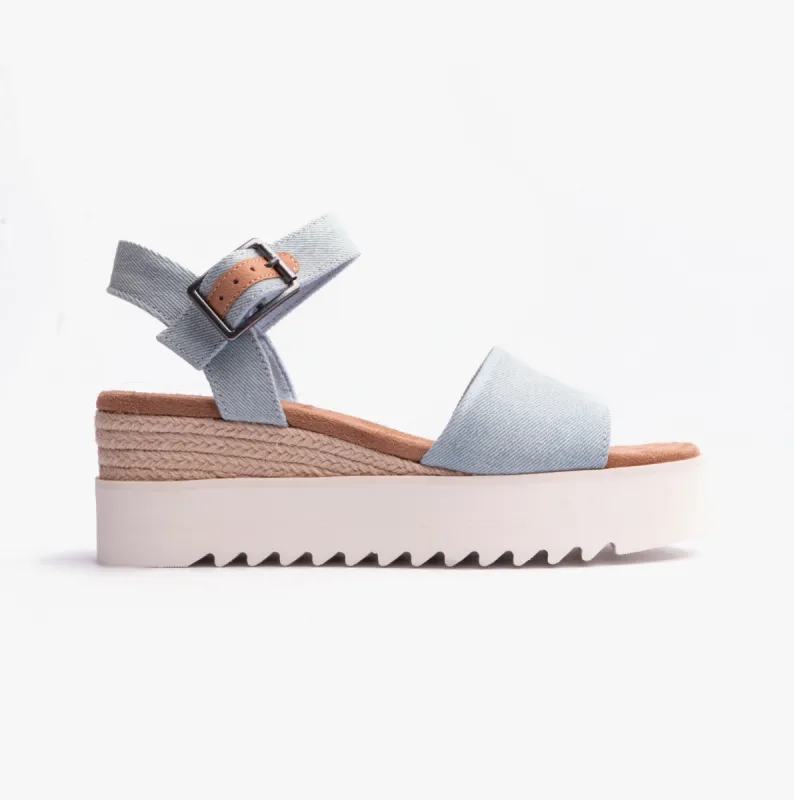 TOMS DIANA Womens Sandals Pastel Blue sold by Shuperb