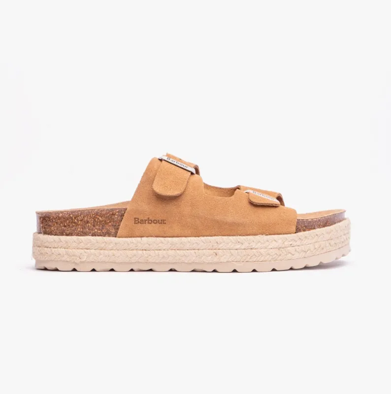 SANDGATE Womens Sandals Tan Suede sold by Shuperb