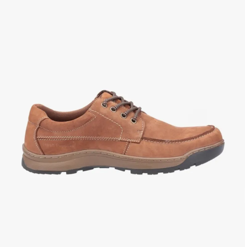 Hush Puppies TUCKER LACE Mens Nubuck Casual Shoes Tan sold by Shuperb