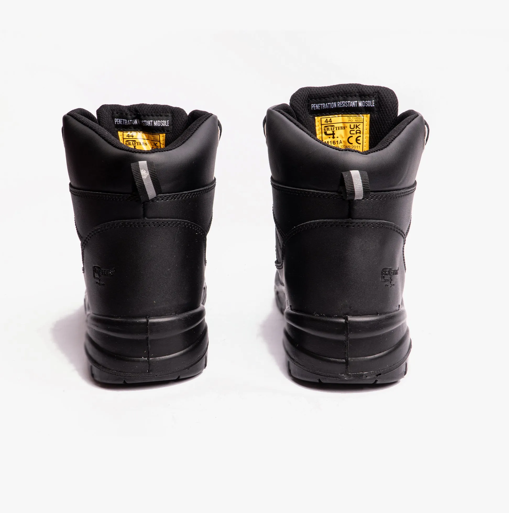 Grafters M161A Unisex Leather Safety Boots Black sold by Shuperb product image thumbnail 4