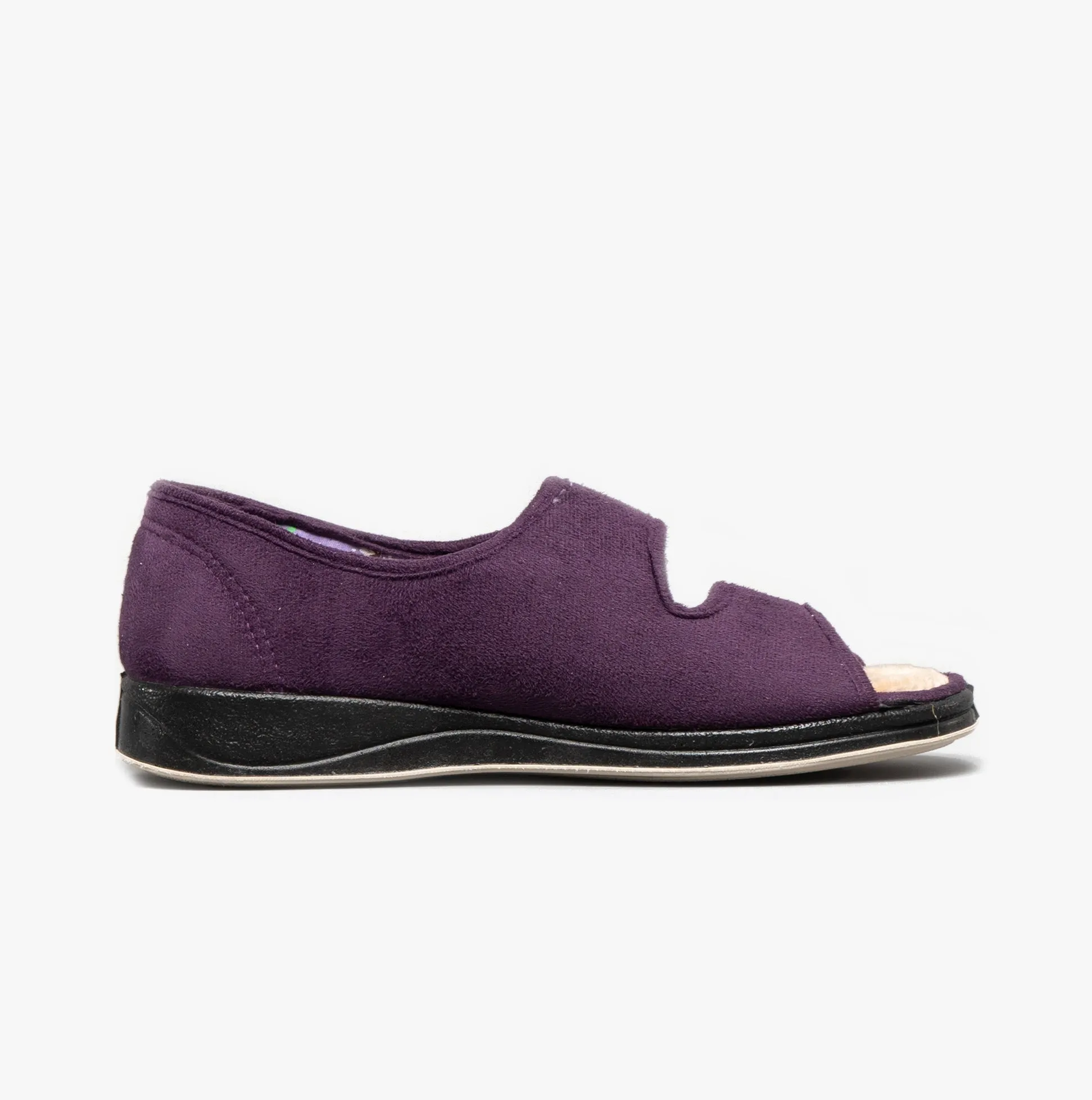 Padders LYDIA Womens (EE Fit) Touch Fasten Slippers Purple/Lilac sold by Shuperb product image thumbnail 5