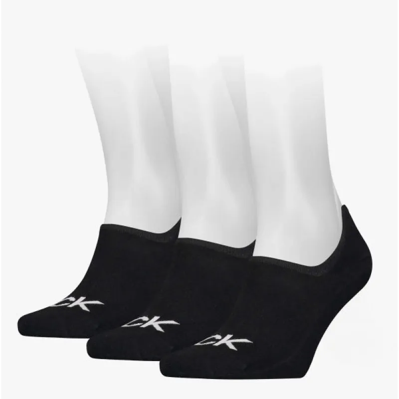 Calvin Klein 3 Pack Mens Invisible Socks Black sold by Shuperb