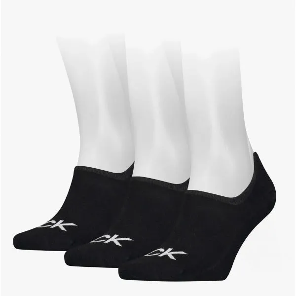 Calvin Klein 3 Pack Mens Invisible Socks Black sold by Shuperb