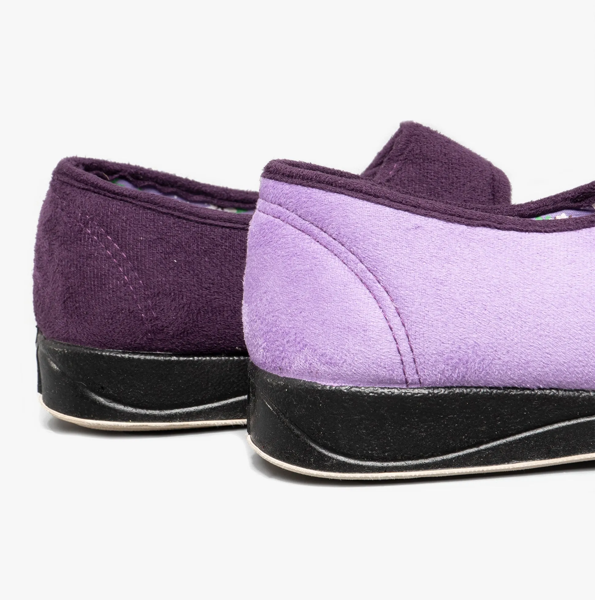 Padders LYDIA Womens (EE Fit) Touch Fasten Slippers Purple/Lilac sold by Shuperb product image thumbnail 4