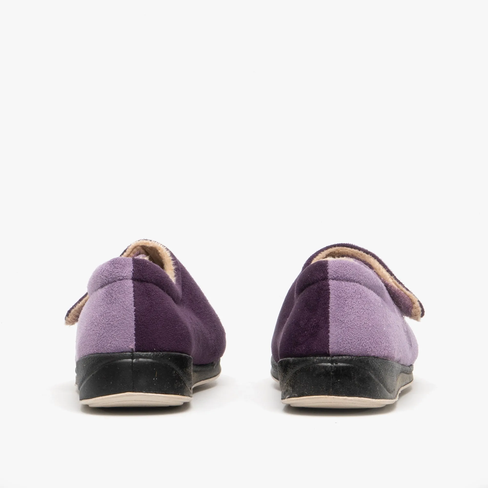Padders HUG Womens (2E Fit) Touch Fasten Slippers Purple/Lavender sold by Shuperb product image thumbnail 5