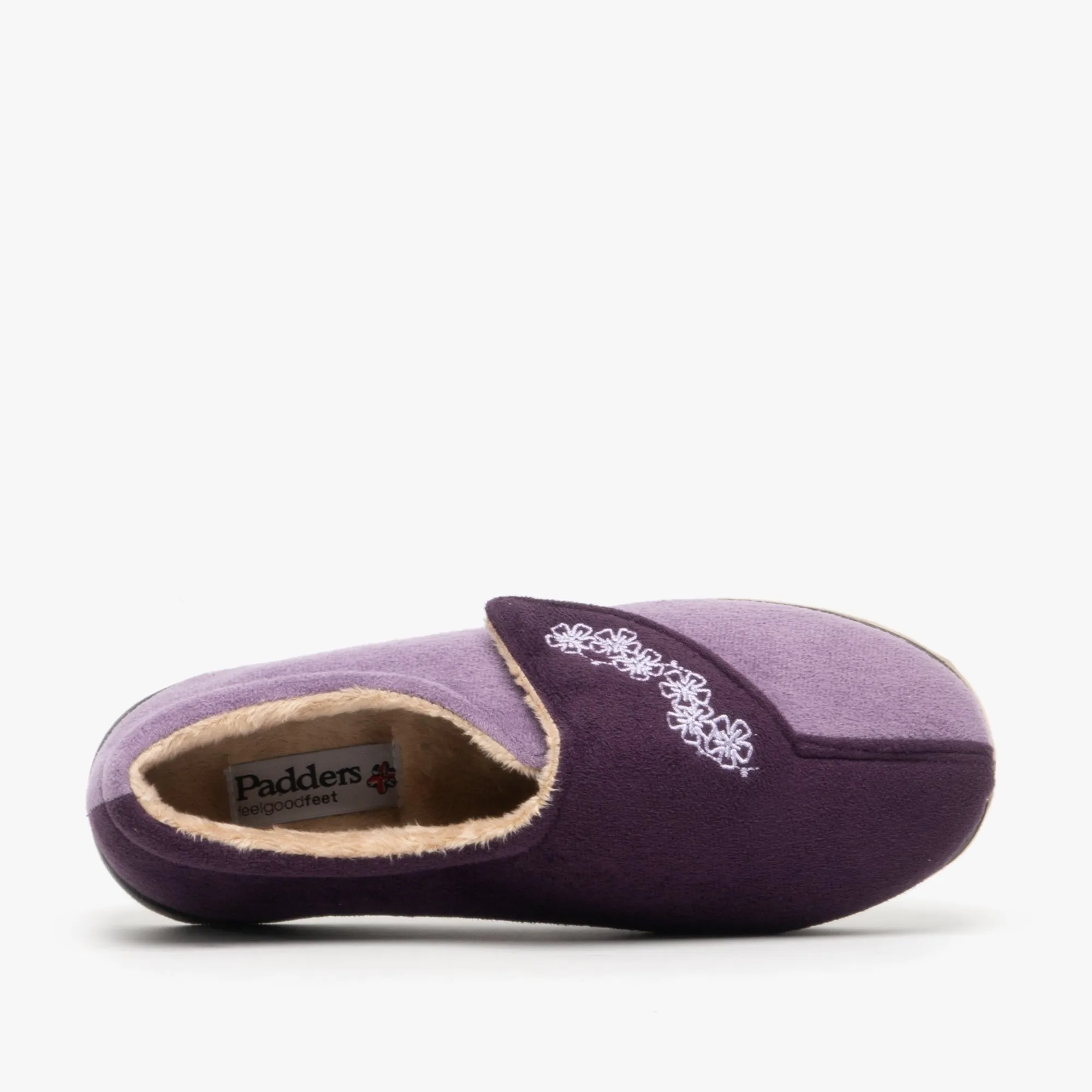 Padders HUG Womens (2E Fit) Touch Fasten Slippers Purple/Lavender sold by Shuperb product image thumbnail 4