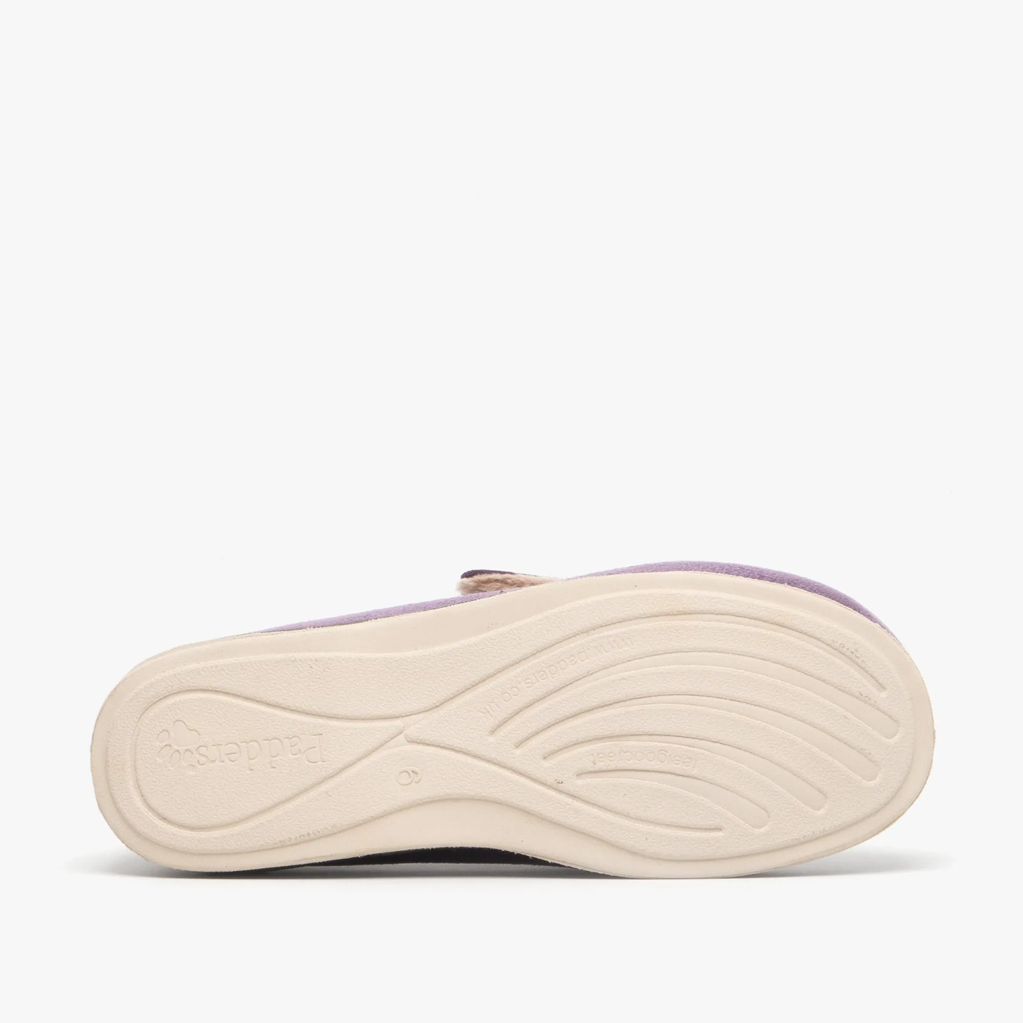Padders HUG Womens (2E Fit) Touch Fasten Slippers Purple/Lavender sold by Shuperb product image thumbnail 3
