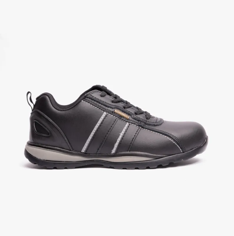 Grafters M090A Unisex Safety Trainers Black sold by Shuperb