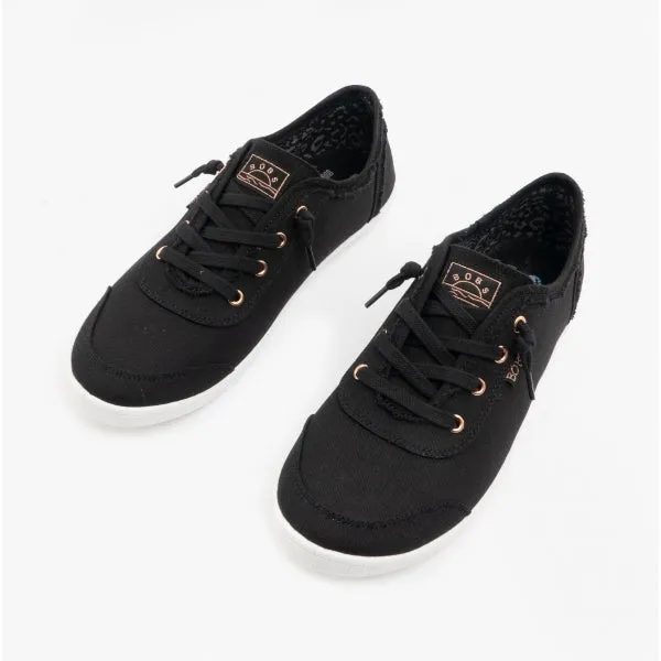 Skechers 33492/BLK BOBS B CUTE Womens Canvas Slip On Trainers Black sold by Shuperb product image thumbnail 3