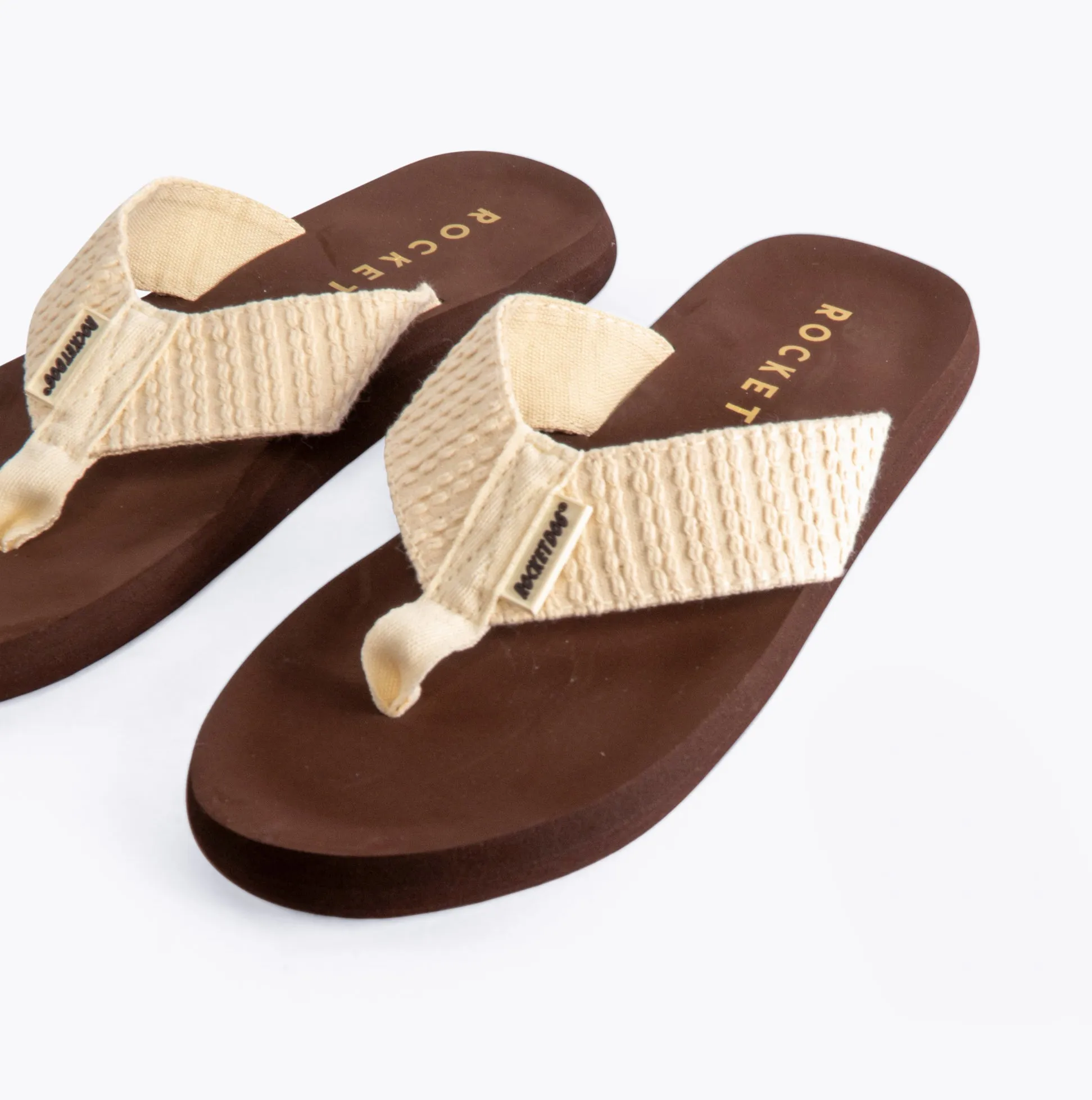 Rocket Dog ADIOS AUBURN Womens Flip Flops Natural/Brown sold by Shuperb product image thumbnail 3