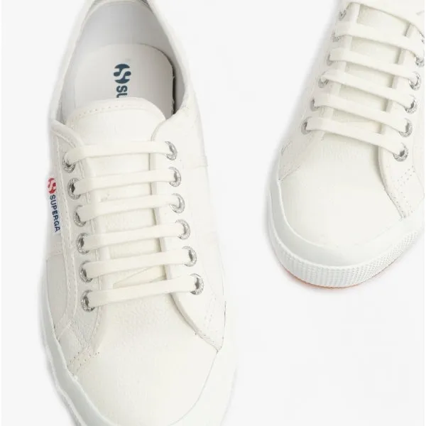 Superga 2750 TUMBLED Womens Leather Trainers White sold by Shuperb product image thumbnail 2