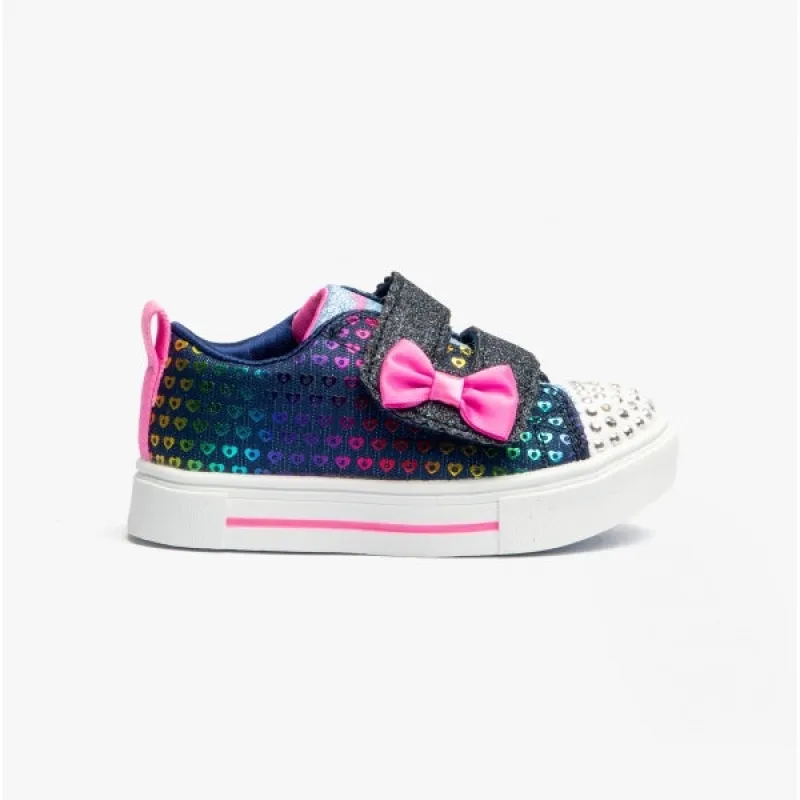 TWINKLE SPARKS-HEART DREAMER Girls Trainers Navy/Multi sold by Shuperb