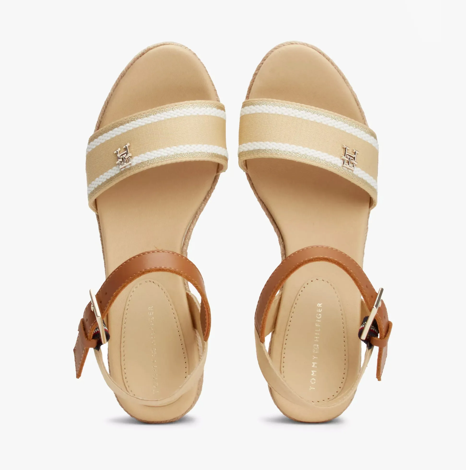 WEBBING WEDGE SANDAL Womens Espadrilles Harvest Wheat sold by Shuperb product image thumbnail 4