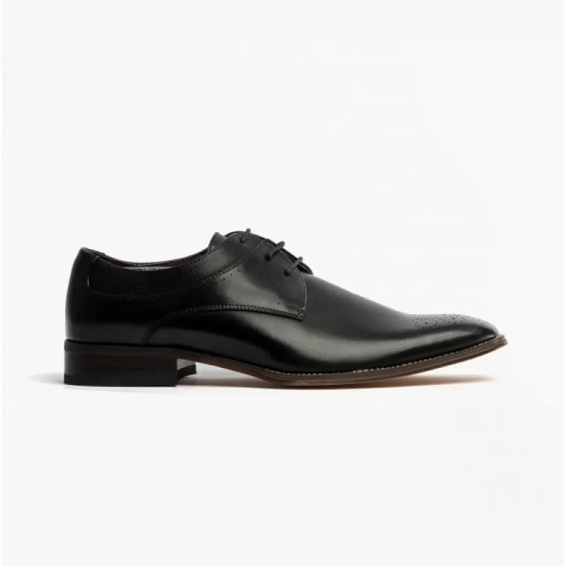 Goor HANSEN Mens Brogue Oxford Shoes Black sold by Shuperb