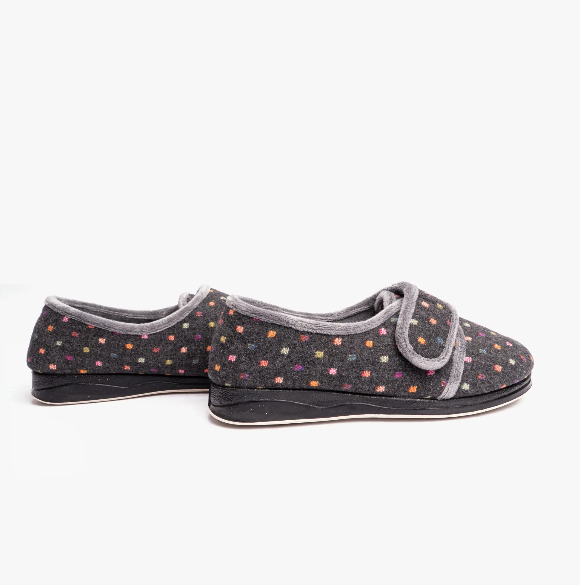 Padders LOTTY Womens Full Slippers Charcoal sold by Shuperb product image thumbnail 2
