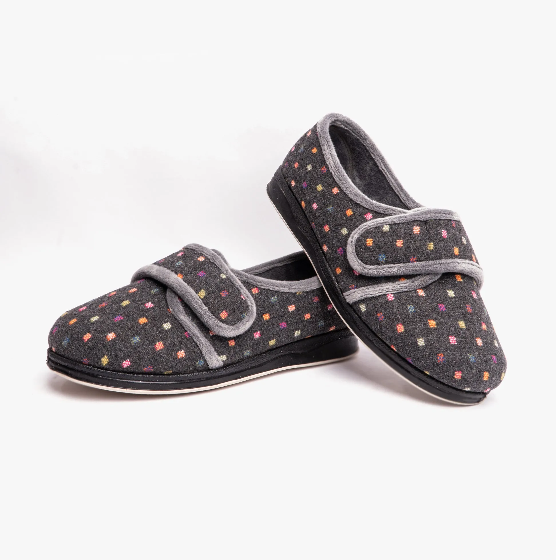 Padders LOTTY Womens Full Slippers Charcoal sold by Shuperb product image thumbnail 5