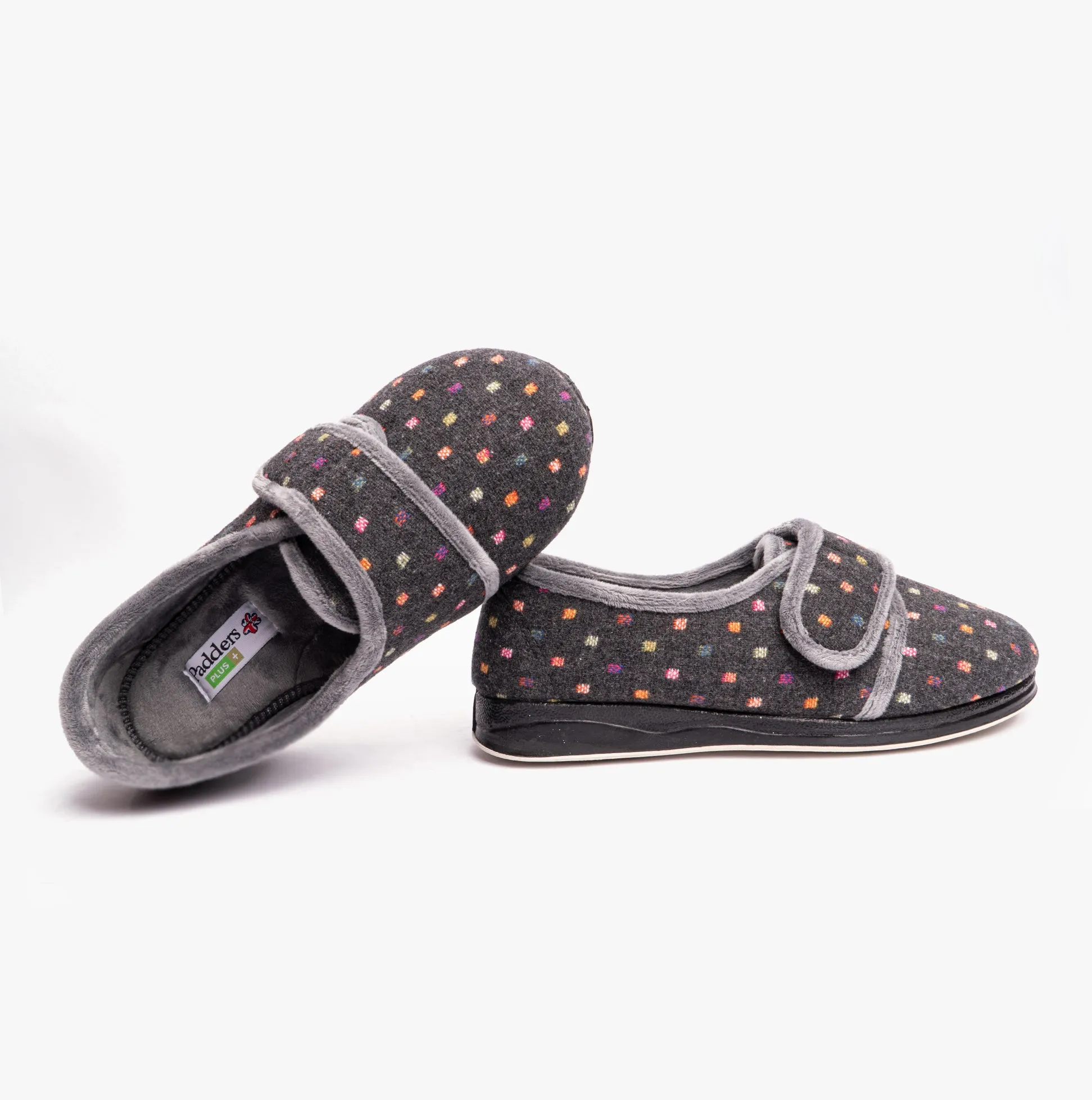 Padders LOTTY Womens Full Slippers Charcoal sold by Shuperb product image thumbnail 3