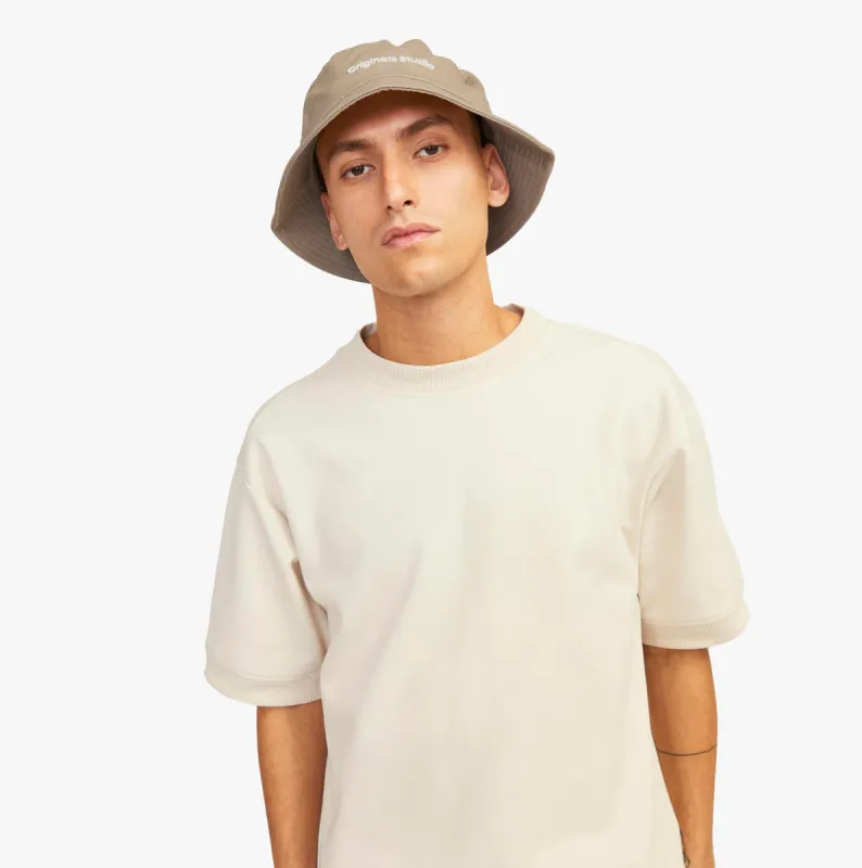 Jack & Jones VESTERBRO Mens Bucket Hat Fields Of Rye sold by Shuperb