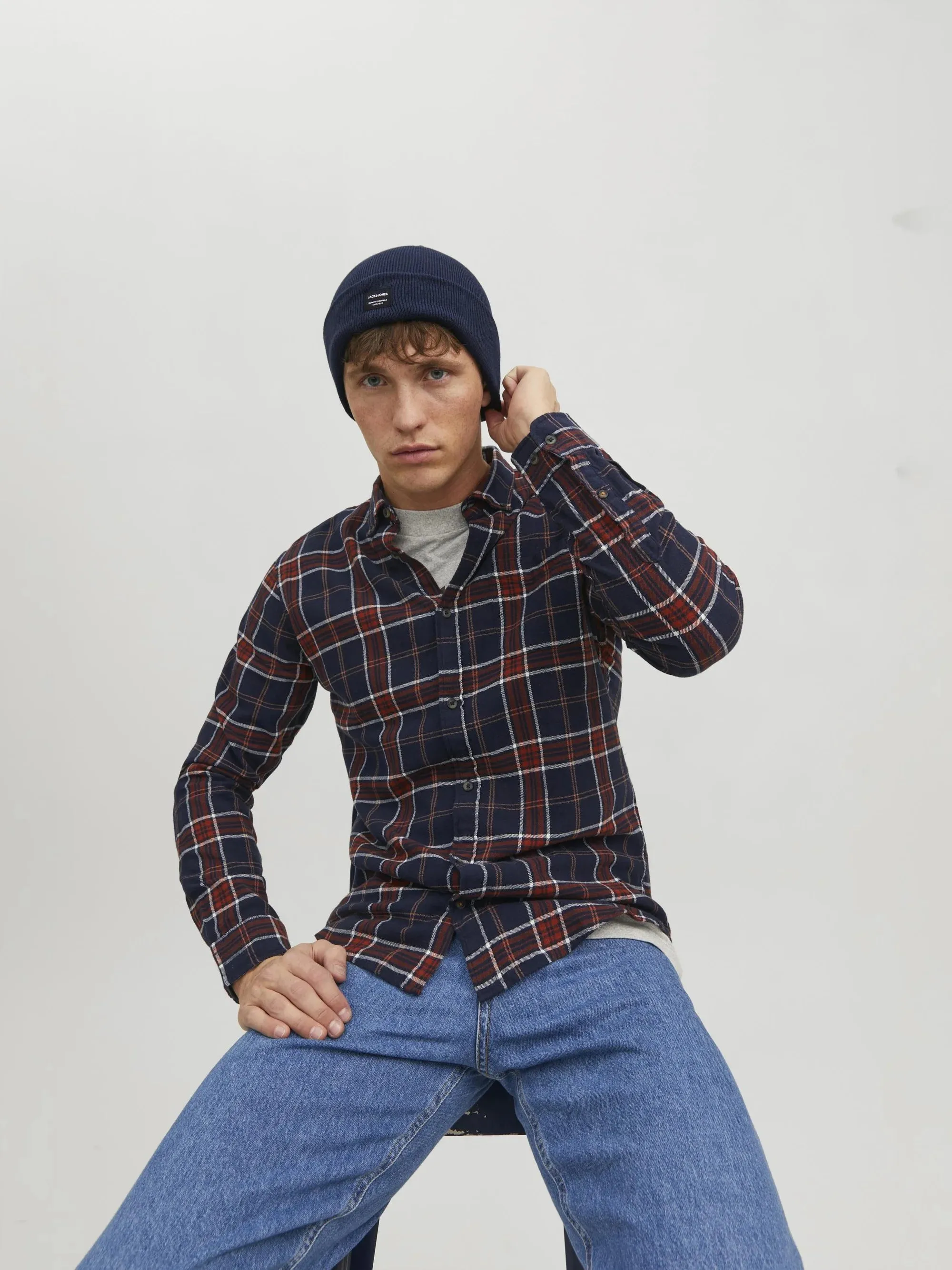 Jack & Jones DNA Mens Beanie Navy Blazer sold by Shuperb product image thumbnail 3