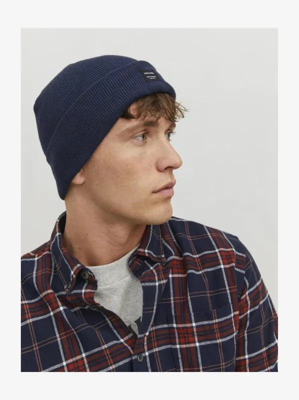 Jack & Jones DNA Mens Beanie Navy Blazer sold by Shuperb