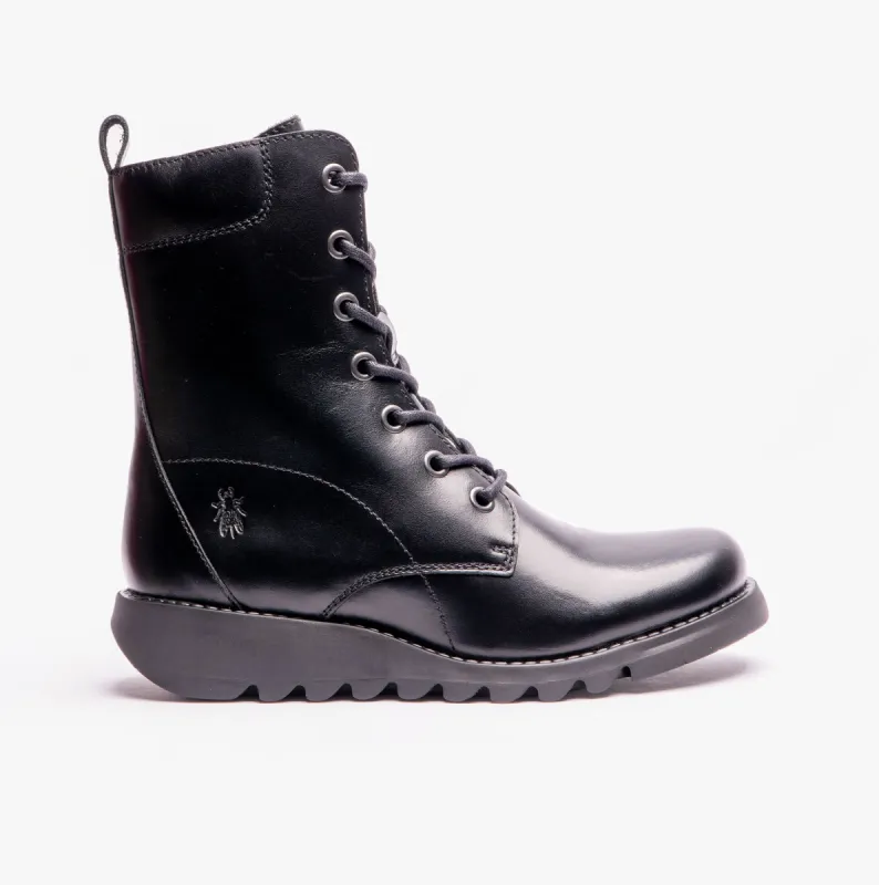 Fly London SILF015FLY Womens Ankle Boots Black sold by Shuperb