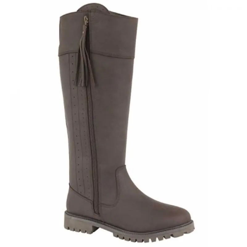 Woodland BAILEY Womens Leather Country Boots Dark Brown made by Shuperb