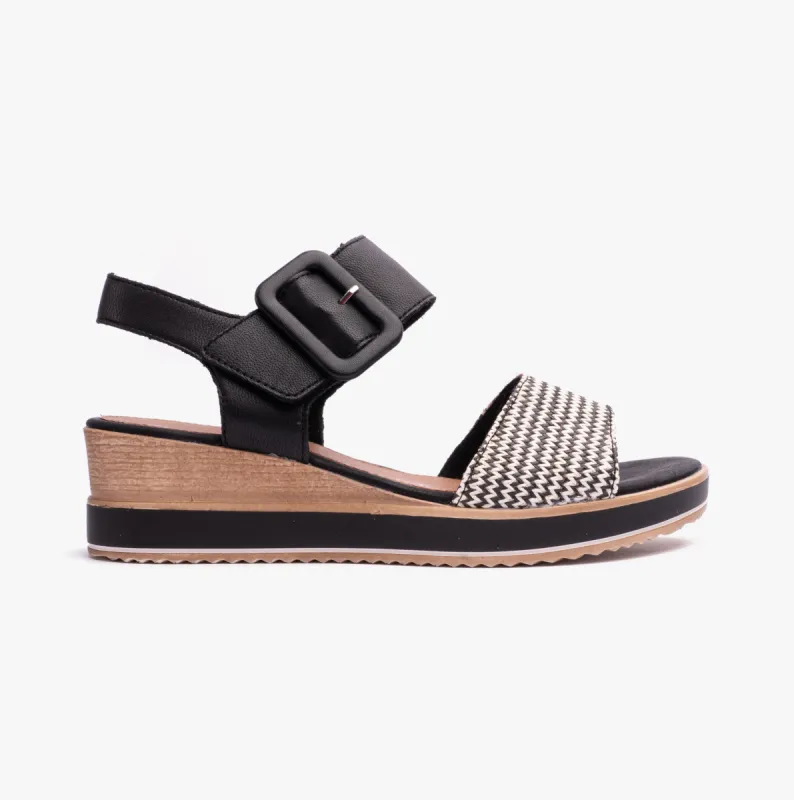 Remonte JERILYN Womens Sandals Black made by Remonte