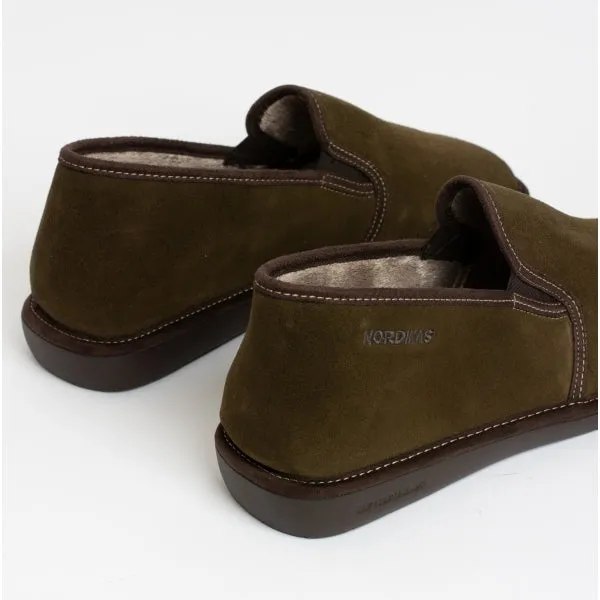 663 (AFELPADO) Mens Suede Full Slippers Khaki sold by Shuperb product image thumbnail 5