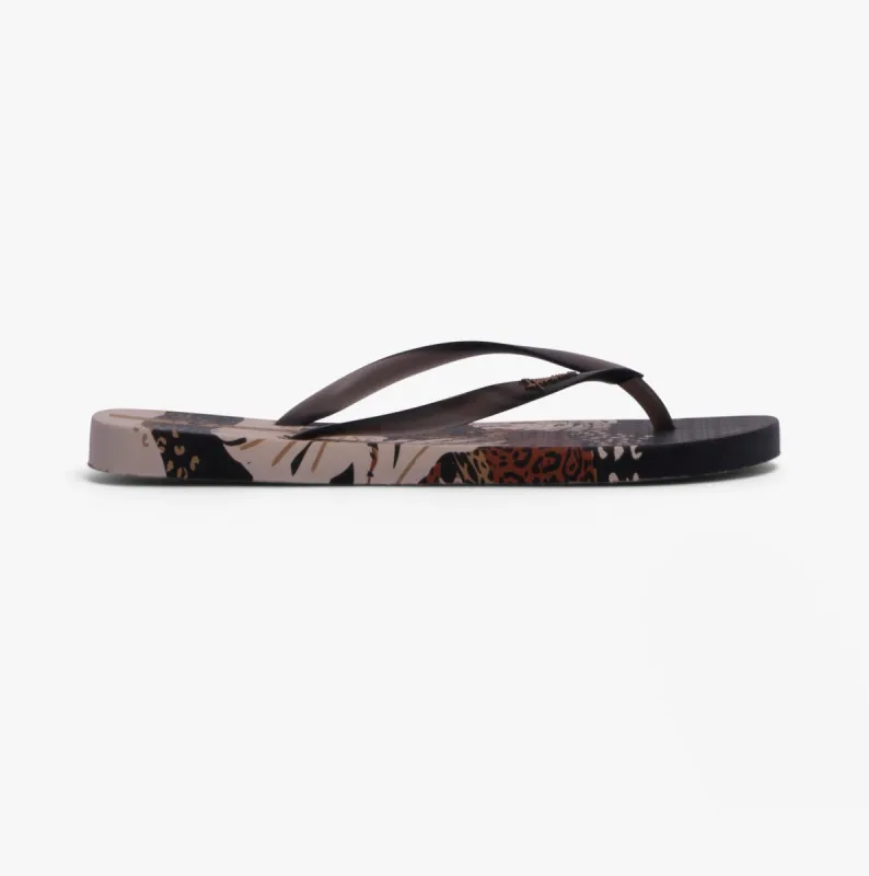 Ipanema I LOVE SUN PRINT Womens Flip Flops Black sold by Shuperb