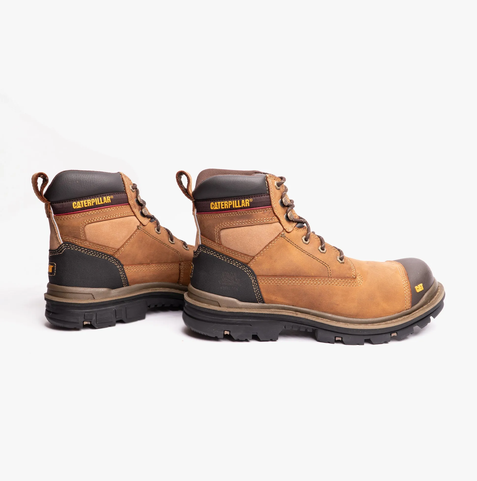 CAT GRAVEL 6" Mens Leather Safety Boots Beige sold by Shuperb product image thumbnail 2