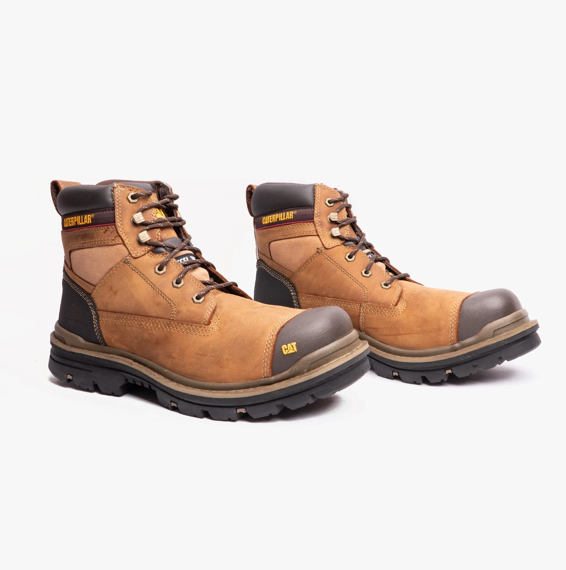 CAT GRAVEL 6" Mens Leather Safety Boots Beige sold by Shuperb product image thumbnail 3