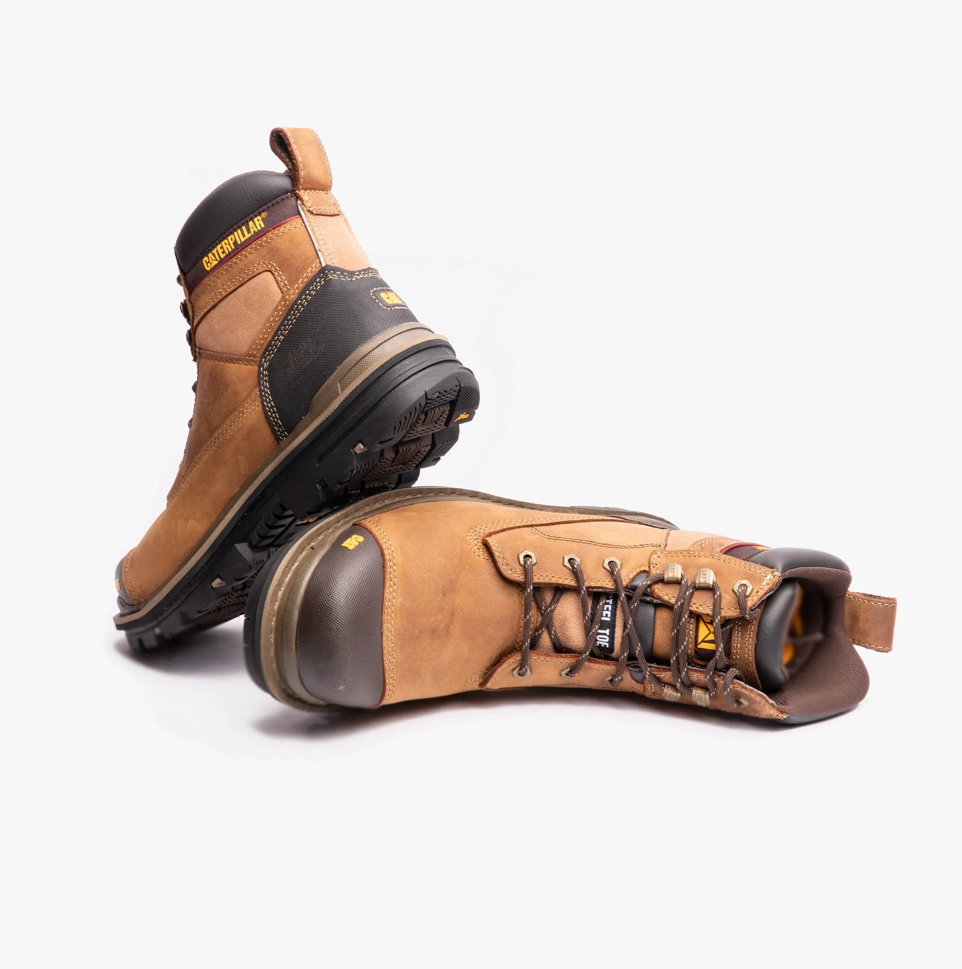 CAT GRAVEL 6" Mens Leather Safety Boots Beige sold by Shuperb product image thumbnail 5