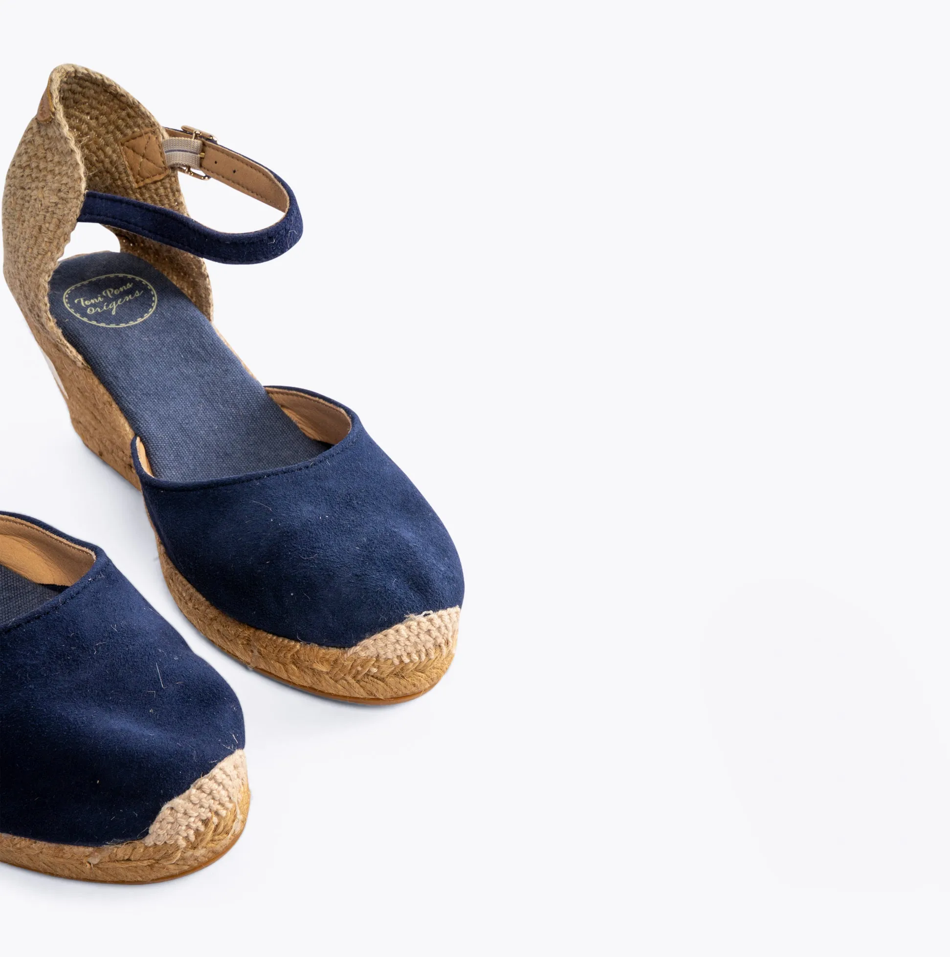 Toni Pons LLORET Womens Suede Wedge Espadrilles Navy sold by Shuperb product image thumbnail 4