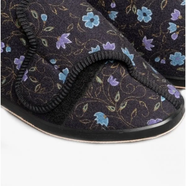 GBS BELLA Womens Extra Wide (E+) Boot Slippers Black sold by Shuperb product image thumbnail 3