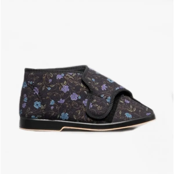 GBS BELLA Womens Extra Wide (E+) Boot Slippers Black sold by Shuperb