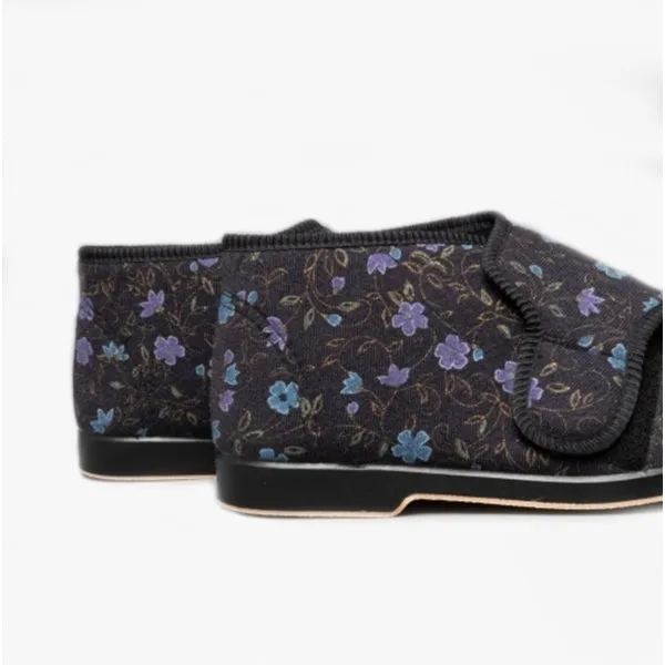 GBS BELLA Womens Extra Wide (E+) Boot Slippers Black sold by Shuperb product image thumbnail 5