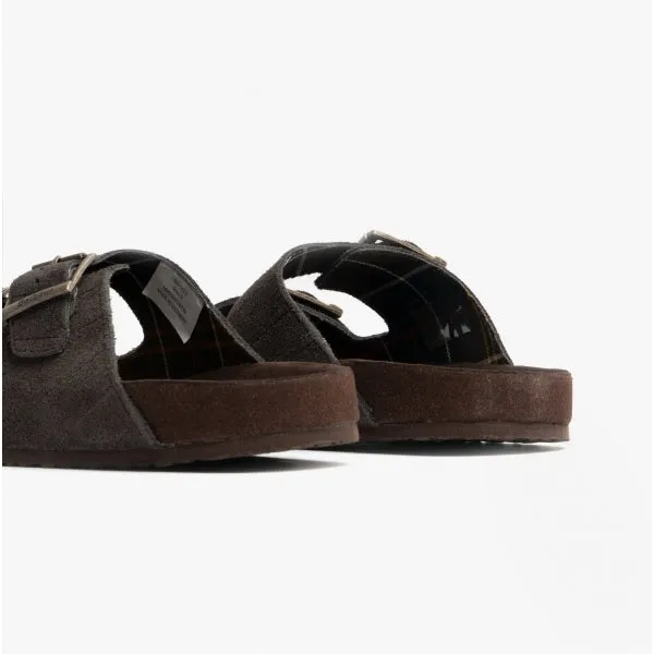 Barbour EDDIE Mens Suede Mule Slippers Brown sold by Shuperb product image thumbnail 5