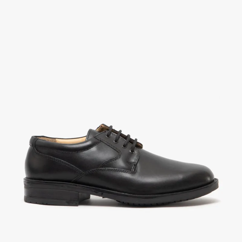 Roamers SPENCER Mens Lace-Up Gibson Shoes Black made by Shuperb