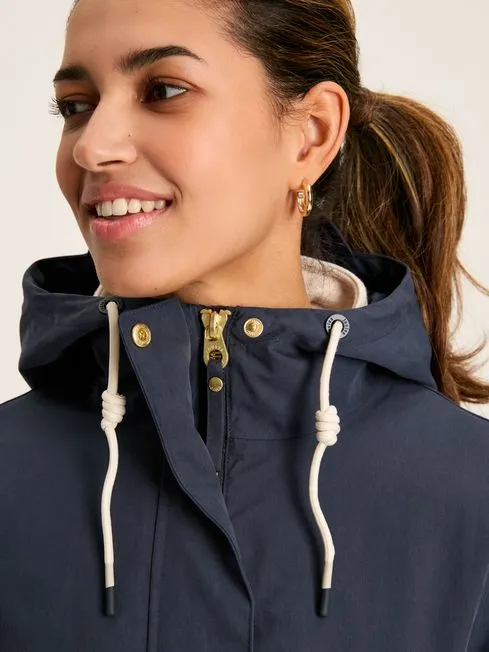 Joules PORTWELL Waterproof Hoodie Raincoat With Adjustable French Navy sold by Shuperb product image thumbnail 2