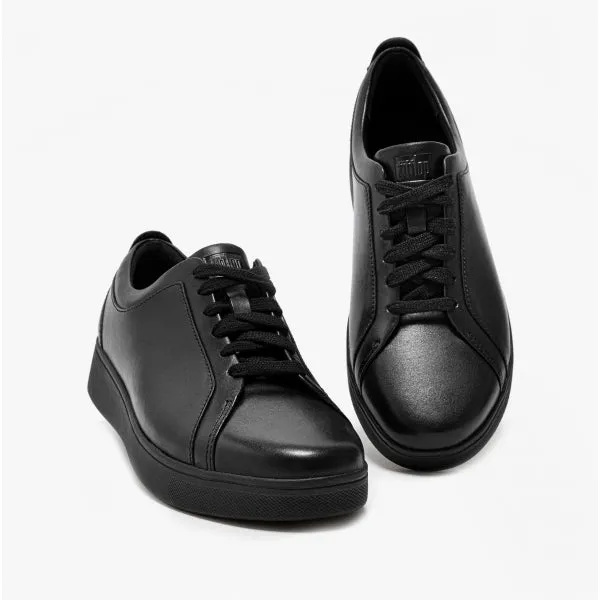 RALLY Ladies Leather Trainers All Black sold by Shuperb product image thumbnail 3