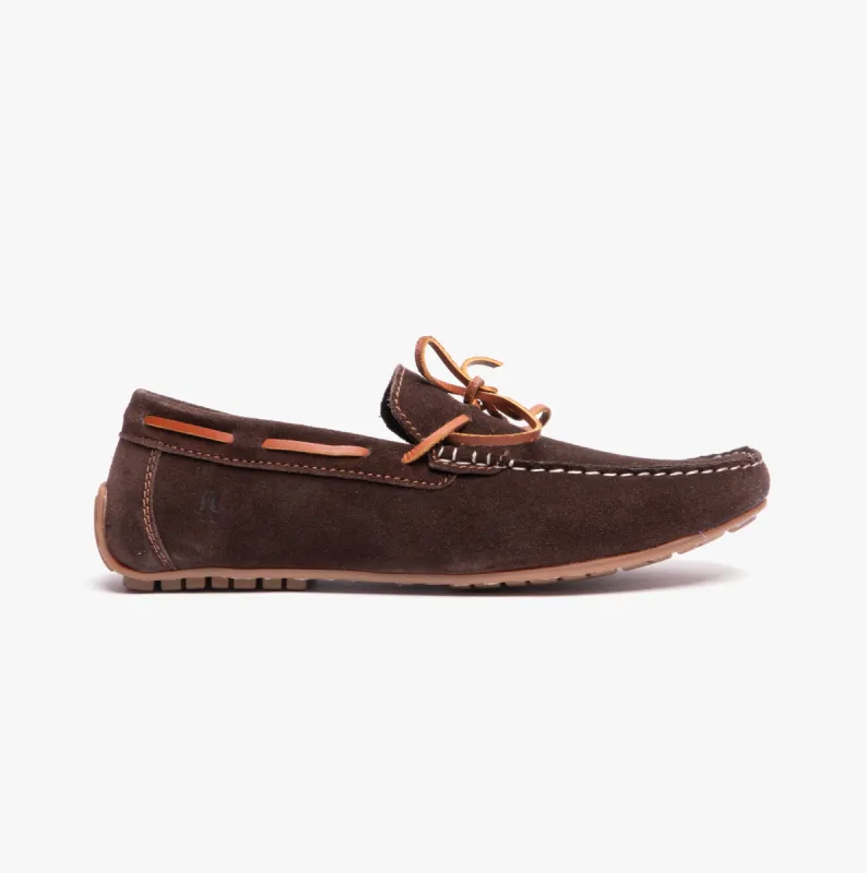 Hush Puppies REUBEN Mens Boat Shoes Brown sold by Shuperb