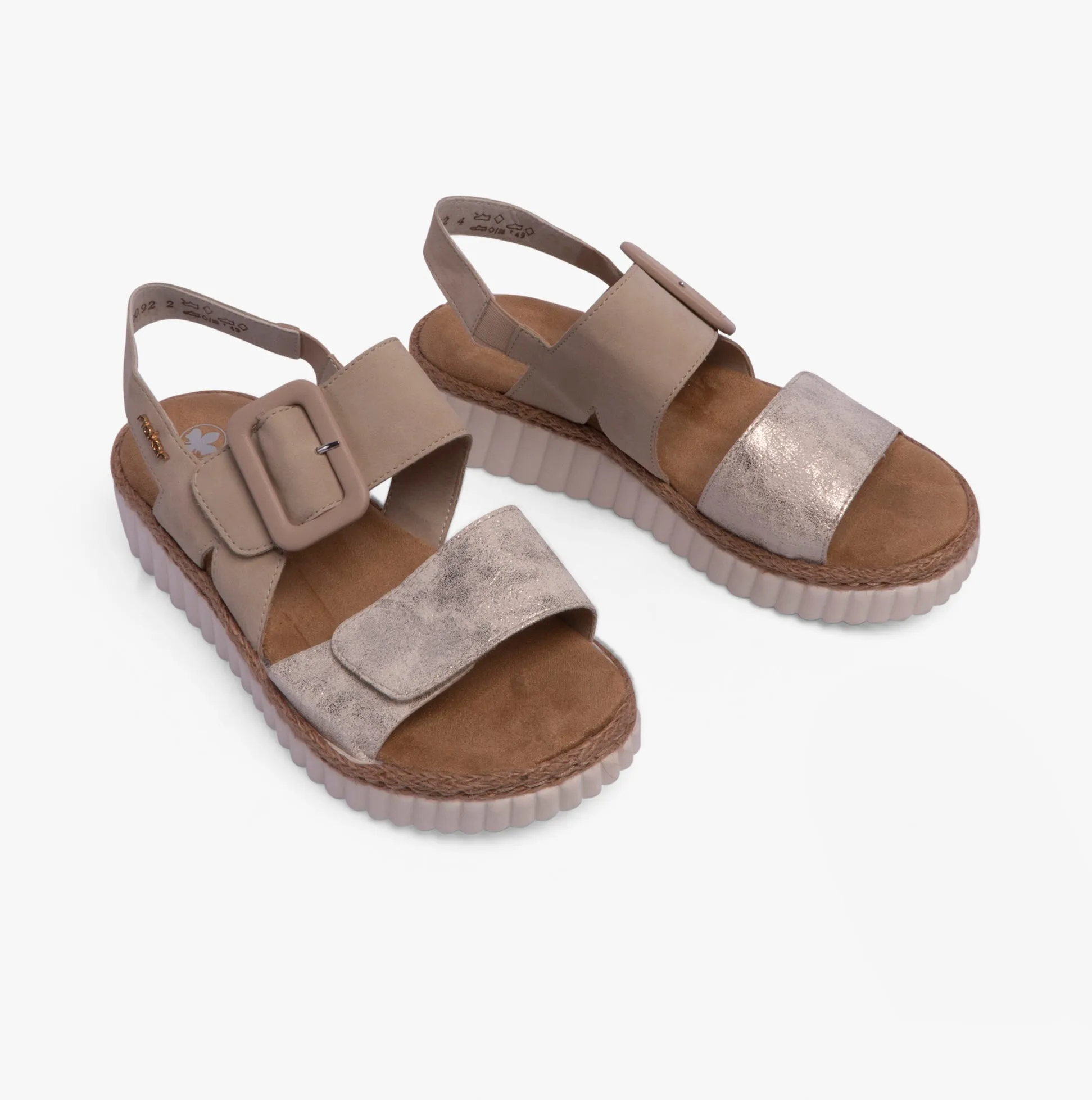Rieker 69260-60 Womens Sandals Beige sold by Shuperb product image thumbnail 2
