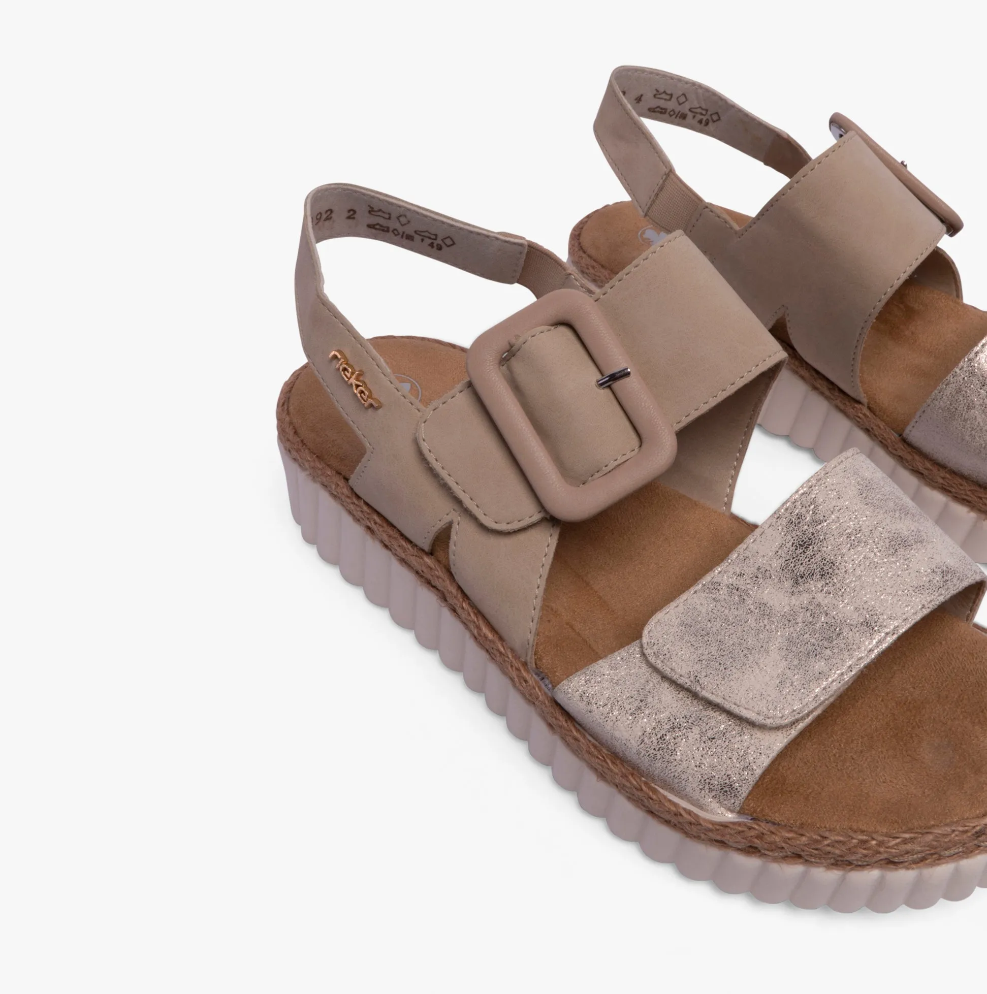 Rieker 69260-60 Womens Sandals Beige sold by Shuperb product image thumbnail 4