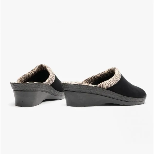 Rohde 2465-90 Womens Slippers Black/Zebra sold by Shuperb product image thumbnail 4