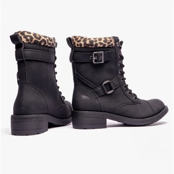 THUNDER SANTEE/TAMPA Ladies Biker Boots Black/Natural sold by Shuperb product image thumbnail 3