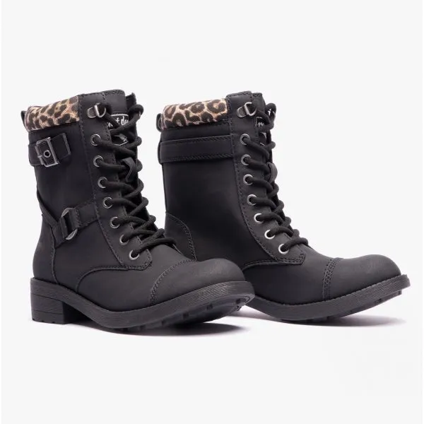 THUNDER SANTEE/TAMPA Ladies Biker Boots Black/Natural sold by Shuperb product image thumbnail 2