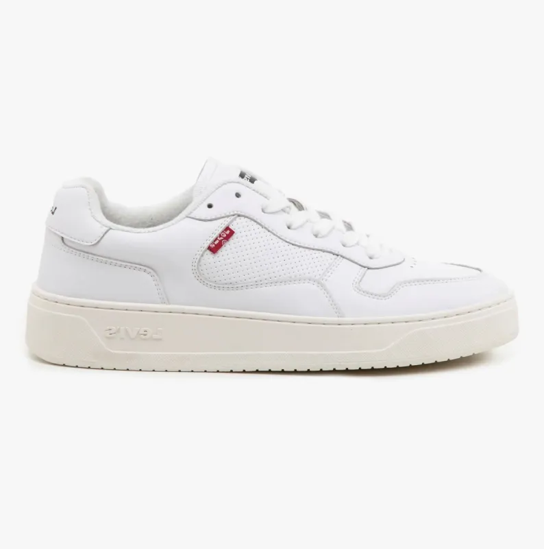 Levi's GLIDE Mens Trainers Regular White sold by Shuperb